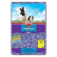 Clean & Cozy Purple Bedding For Guinea Pigs, Rabbits, Hamsters, Gerbils and Chinchillas, 49.2 Liter