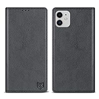 ZZXX for iPhone 11 Wallet Case with [RFID Blocking] Card Slot Stand Strong Magnetic Leather Flip Fold Protective Phone Case for iPhone 11 Case Wallet(Grey-6.1 inch)