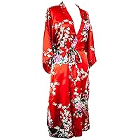 Kimono robe long 16 colors PREMIUM Peacock bridesmaid bridal shower womens gift