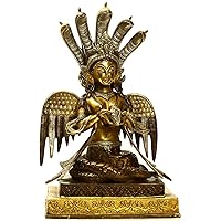 Naga-Kanya (The Snake Woman) - Brass Sculpture