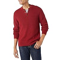 Amazon Essentials Men's Long-Sleeve Soft Touch Henley Sweater