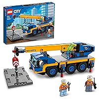 LEGO 60324 City Off-Road Crane, Crane and Truck Toy with Hooks, Buildable Vehicle Toy for Boys and Girls from 7 Years, Gift for Children and Fans of Construction Vehicles