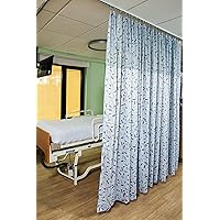 Designer Flame Retardant Privacy Curtains with Mesh and Grommets for Hospitals, Rehabilitation Centers, and institutions. (8' Wide x 7 1/2' Long, Color A-4)