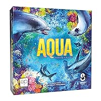 Aqua Board Game | Art by Vincent Dutrait | Fun Strategy Game for Adults and Family | Thematic Oceanic Tile Placement Game | Ages 8 and Up | 1-4 Players | 30-45+ Min Playtime | Made by Sidekick Games