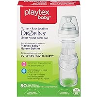 Playtex Baby Nurser Bottles Drop-Ins Recyclable Disposable Liners, Pre-Sterilized, 4 Oz, 50 Count