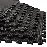 EVA Foam Mat Tiles of Interlocking Padding for Garage, Playroom, or Gym Flooring - Exercise Mat or Baby Playmat by Stalwart
