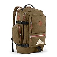 Kelty Fairbank 29L - Origins Collection Backpack, 29L Daypack with Classic Design, Padded Laptop Sleeve, Hydration Compatible, TSA Carry On Friendly, Vegan Leather Accents, 2023 (Burnt Olive)