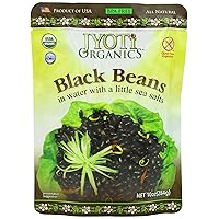 Jyoti Organic Black Beans, 10 Ounce (Pack of 6)