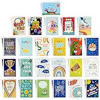 Hallmark All Occasion Boxed Greeting Card Assortment for Kids (Pack of 48) - for Birthdays, Encouragement, Thank You