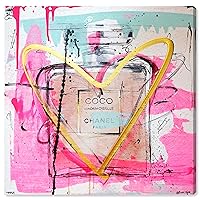 The Oliver Gal Artist Co. Fashion and Glam Wall Art Canvas Prints 'Mademoiselle Remix' Home Décor, 20x20