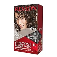 Revlon ColorSilk Hair Color, 30 Dark Brown 1 ea (Pack of 3)
