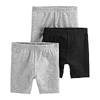 Simple Joys by Carter's Babies, Toddlers, and Girls' Bike Shorts, Pack of 3