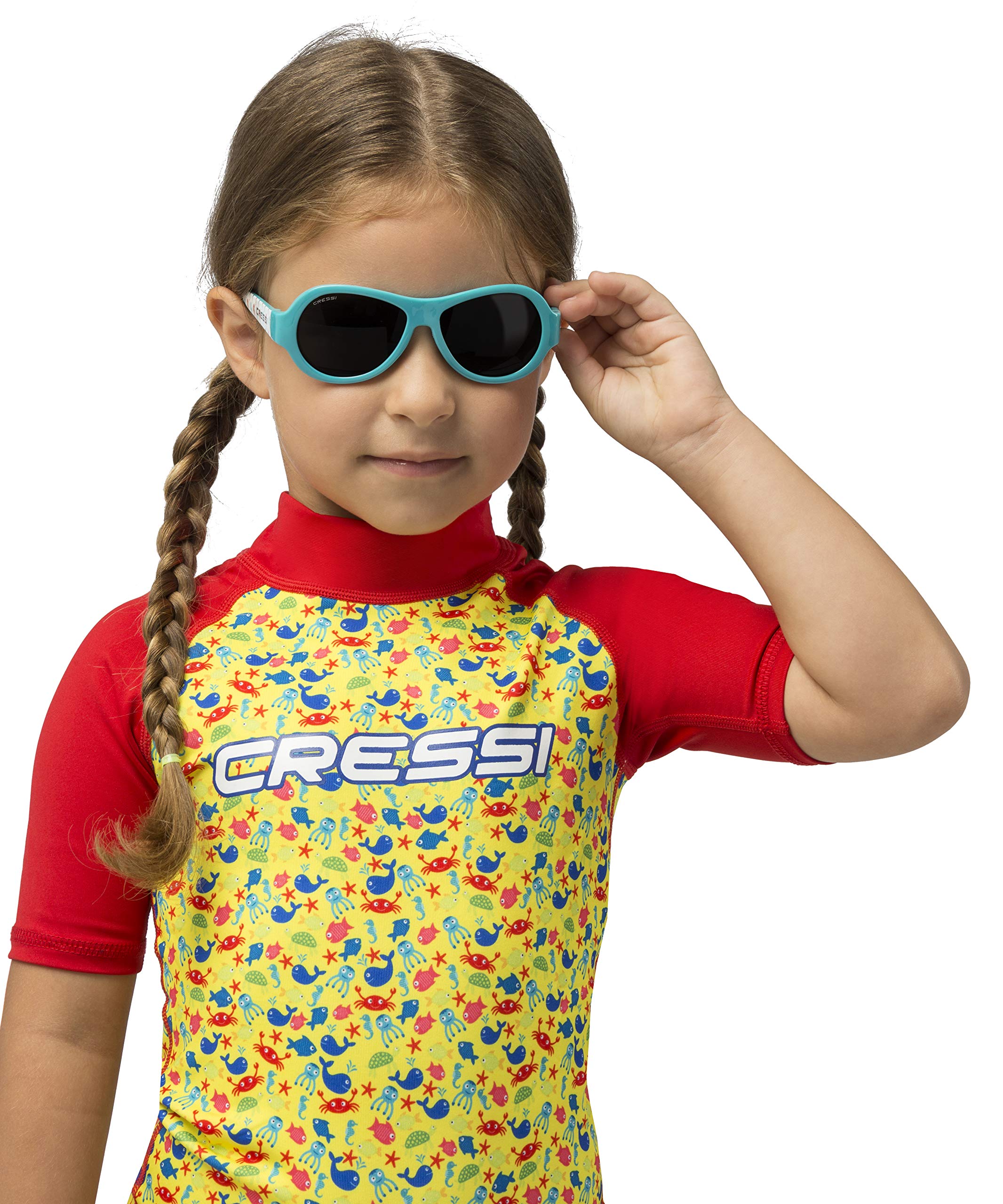 Cressi Scooby, Kids Cool Sporty Sunglasses, Anti-UV Polarized Lenses, from 0 to 2 Years: Designed in Italy