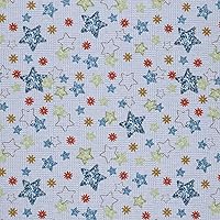 Mook Fabrics Flannel PRT Stars 010721, Denim 15 Yard Bolt