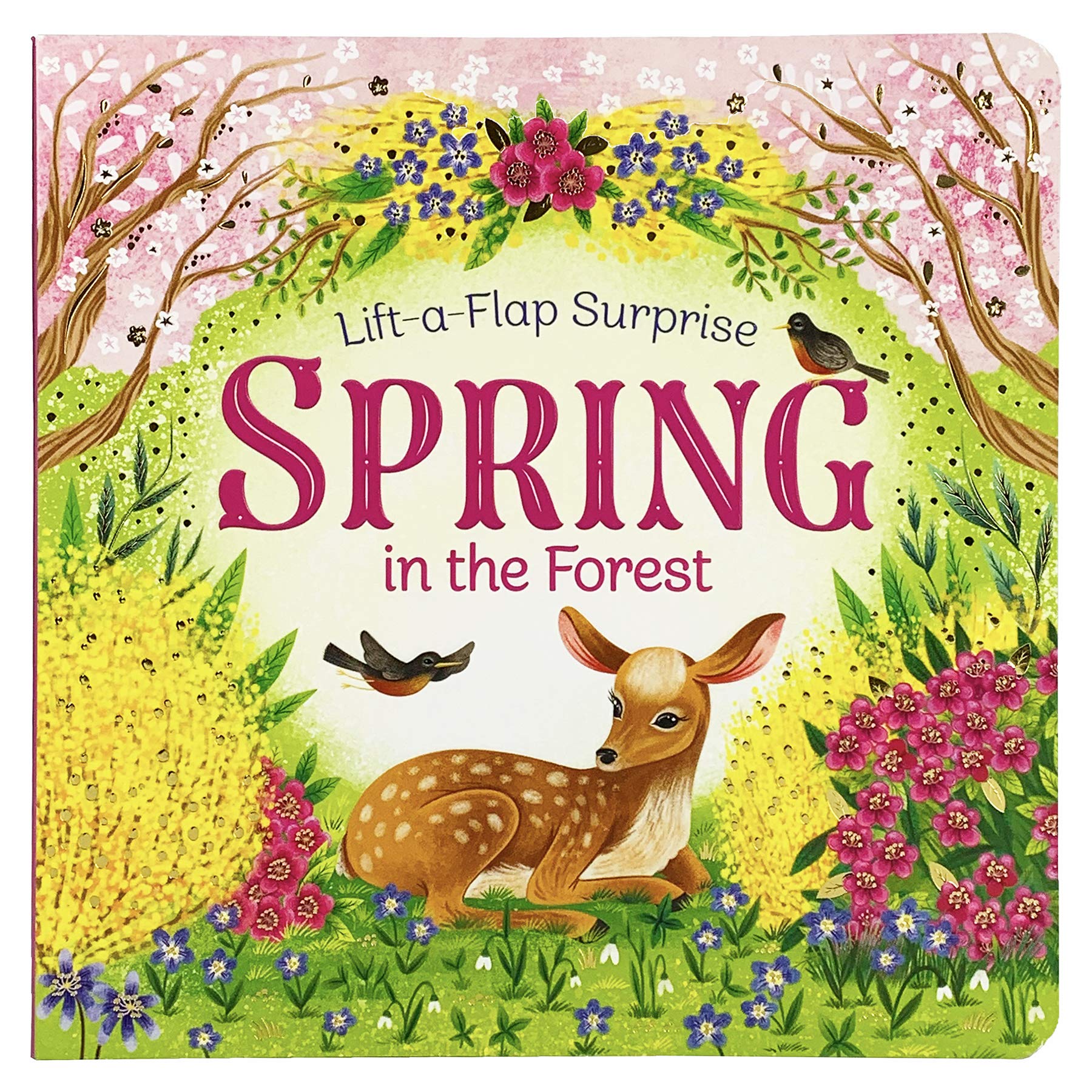 Spring In The Forest Deluxe Lift-a-Flap & Pop-Up Seasons Children's Board Book (Lift-a-flap Surprise) (Pop-Up Surprise)