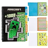 Minecraft Sticker Book for Kids with 28 Sticker Sheets Over 1000 Stickers Creeper Collector Stickers for Scrapbooking Creative Book Stickers Activity Set Gamer Gifts for Boys