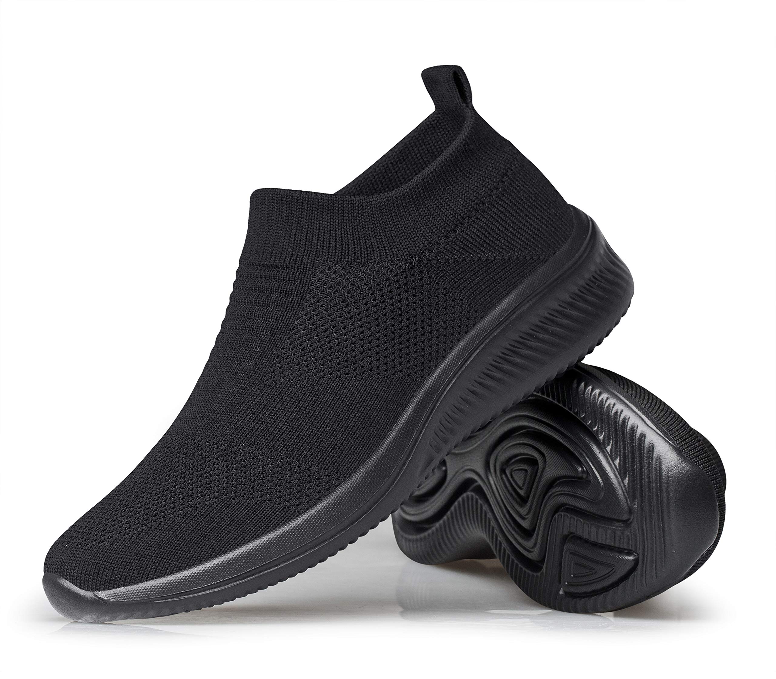 Vidbiv Men Slip on Casual Trainers Walking Shoes - Breathable Slip-on Lightweight Comfortable Tennis Mesh Sneaker