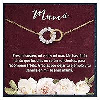 Collar Regalo para Madre, Mamá, Día de la Madre, Cumpleaños, Día de la Mujer Spanish Quote Gift for Mama Gift in Spanish Necklace