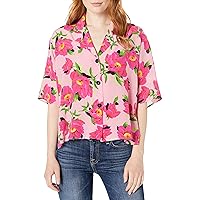 The Kooples Women's Button Down Blouse with a Peony Flower Print