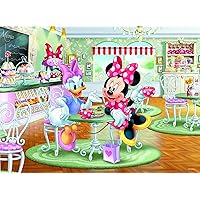 Ceaco - Disney - Minnie and Daisy Café Jigsaw - 200 Oversized Piece Jigsaw Puzzle, 19.5 x 14.25