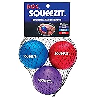 Unique Sports Tennis Elbow Therapy Squeeze-It Balls - 3 Resistance Levels Red