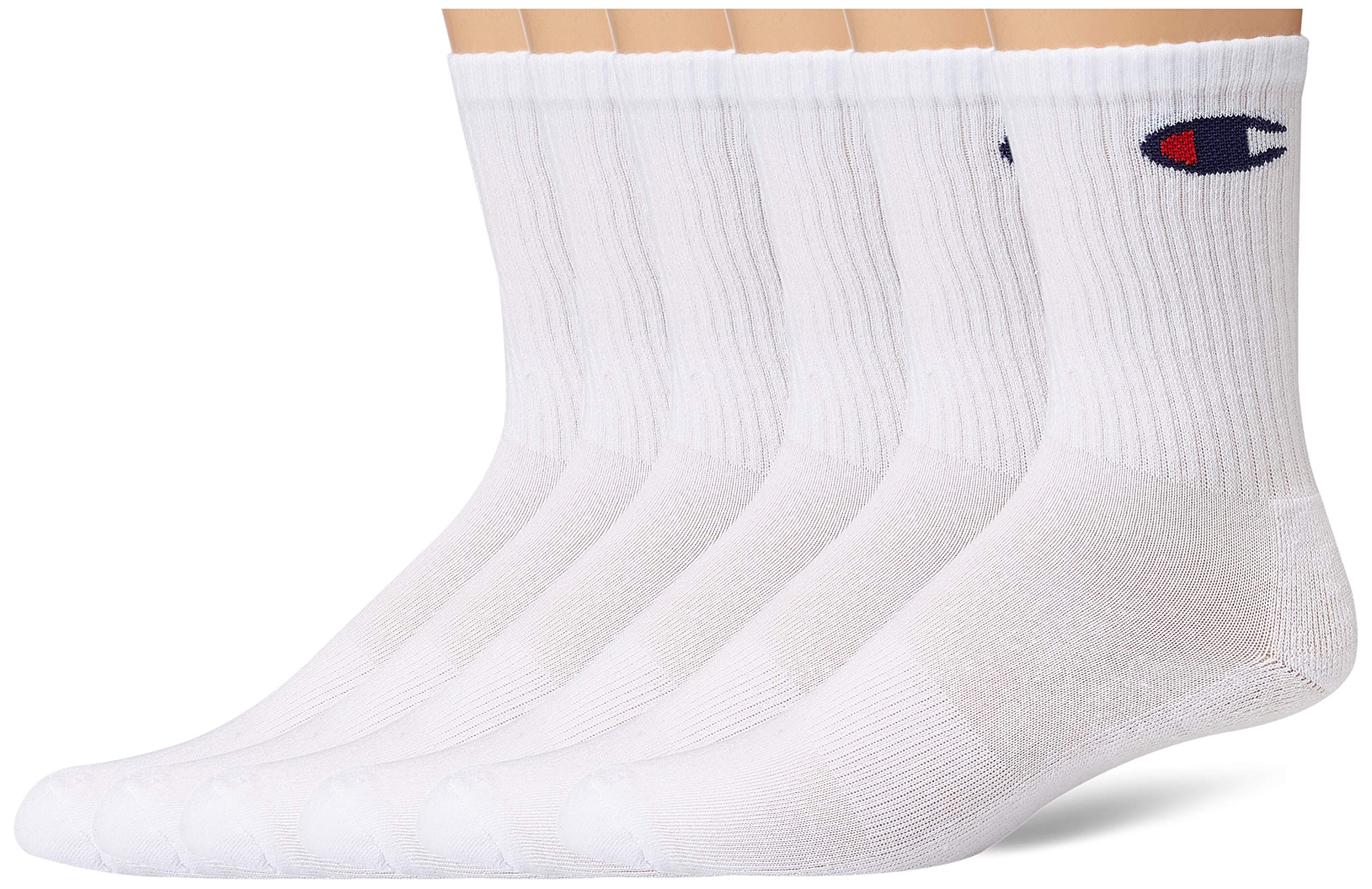 Champion Men's Double Dry Moisture Wicking Crew Socks; 6, 8, 12 Packs Available