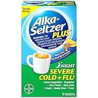 Alka- Seltzer Plus ASP SEV COLD FLU NIGHT 6S 2DZ, honey lemon, 6 Count