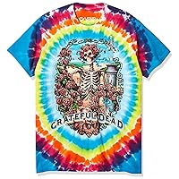 Liquid Blue Men's Grateful Dead Rainbow Bertha Tie Dye Short Sleeve T-Shirt