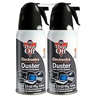 Dust-Off 3.5 oz Compressed Gas Duster, 2 Pack (DPSJB2)