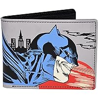 DC Comics Batman Bifold Wallet in a Decorative Tin Case, Multi