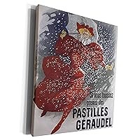 3dRose Vintage Pastilles Geraudel French Cough Medicine... - Museum Grade Canvas Wrap (cw_130007_1)