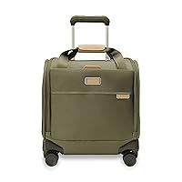 Briggs & Riley Baseline Spinners, Olive, 16-inch Underseat Cabin Bag