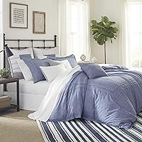 Southern Tide Home 1C25964 Bayview 2-Piece Comforter Set Twin, Blue