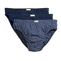 Fruit of the Loom Mens Classic Slip Briefs (Pack of 3) (M) (Blues Mixed)