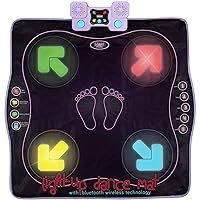 Kidzlane Electronic Dance Mat for Kids 8-12 | Wireless Dance Mat with Bluetooth/AUX and Built in Music, 5 Challenge Levels, 4 Modes | Dance Dance Revolution Mat | Toys for Girls Ages 6+