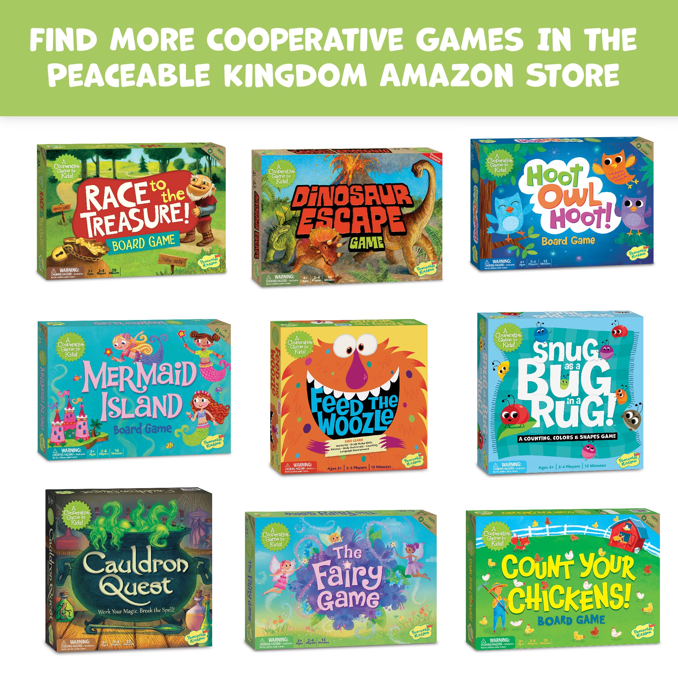 Peaceable Kingdom Press/Dinosaur Escape Cooperative Game for Kids