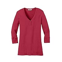 Port Authority Women's Concept 3/4-Sleeve T-shirts_Rich Red_X-Small