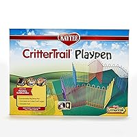 Kaytee CritterTrail Playpen with Mat for Pet Gerbils, Hamsters or Mice Blue Small