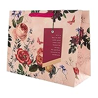 Hallmark Multi-Occasion Large Gift Bag - Elegant Floral Design