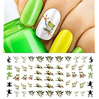 Tree Frogs Water Slide Nail Art Decals - Salon Quality!