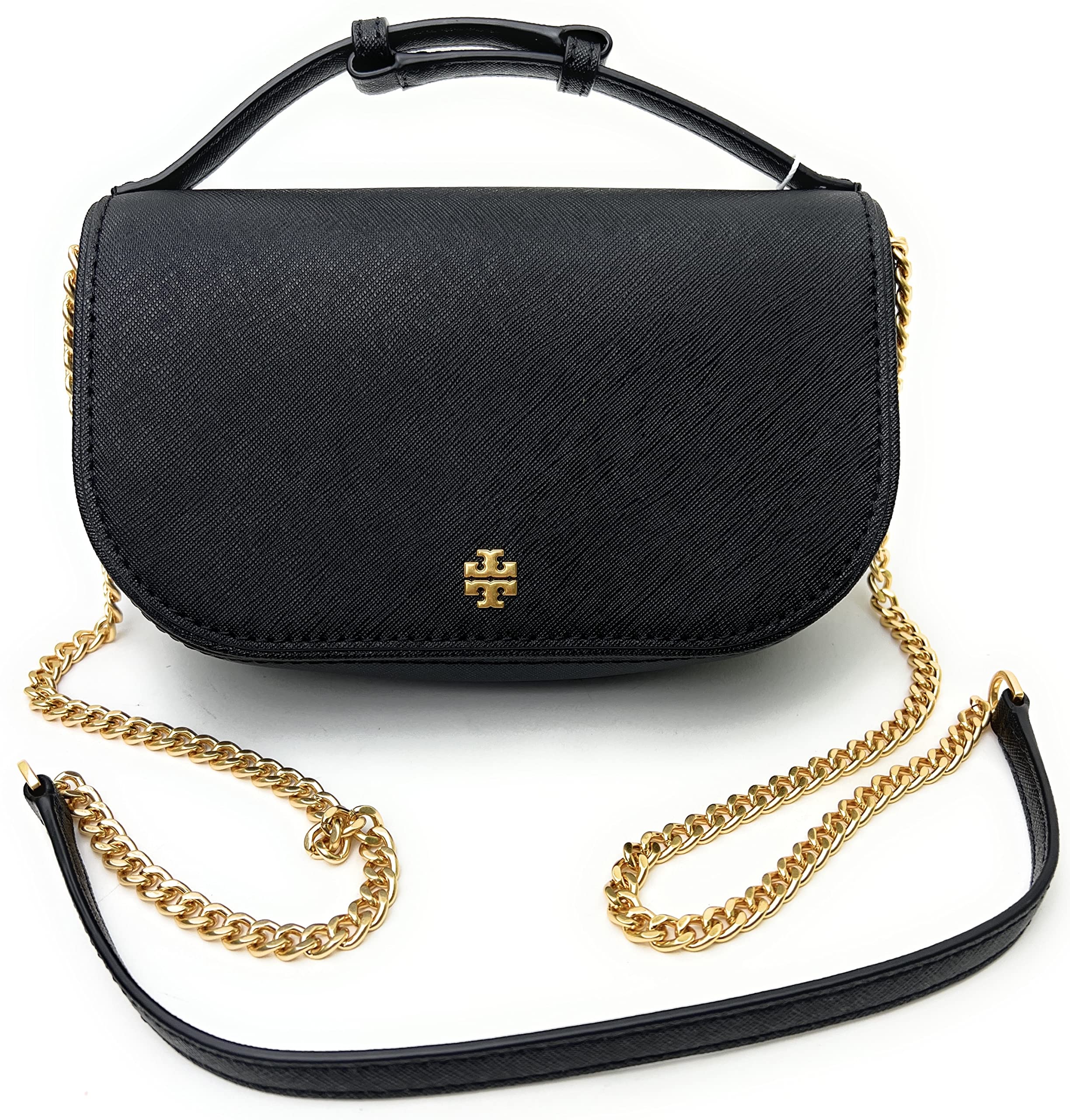 Mua Tory Burch Emerson Top Handle Women's Saffiano Leather Crossbody Bag  (Black) trên Amazon Mỹ chính hãng 2023 | Giaonhan247