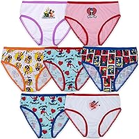 Miraculous Girls' 100% Combed Cotton Ladybug Underwear in Sizes 4, 6 and 8