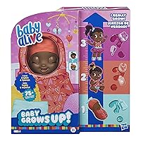 Baby Alive Baby Grows Up (Sweet) - Sweet Blossom or Lovely Rosie, Growing and Talking Baby Doll, Toy with 1 Surprise Doll and 8 Accessories