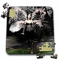 3dRose Wicked Goth Fairy - Puzzle, 10 by 10-inch (pzl_26470_2)