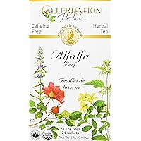 CELEBRATION HERBALS Alfalfa Leaf Tea Organic 24 Bag, 0.02 Pound