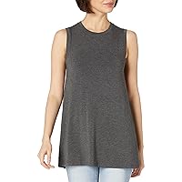 Amazon Essentials Women's Jersey Relaxed-Fit Muscle-Sleeve Swing Tunic (Previously Daily Ritual)
