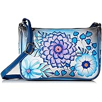 Anna by Anuschka Hand Painted Leather Women's Mini Wide Crossbody
