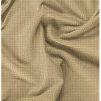 Soimoi Cotton Canvas Gold Fabric - by The Yard - 42 Inch Wide - Plaid Check Fabric - Traditional and Stylish Prints for Apparel and Decor Printed Fabric