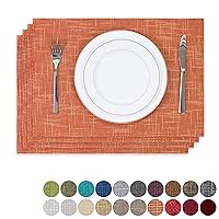 Set of 4 Fall Placemats by Kevin Textile Heat Resistant Dining Table Place Mats Kitchen Table Mats for Seasonal Autumn, 13