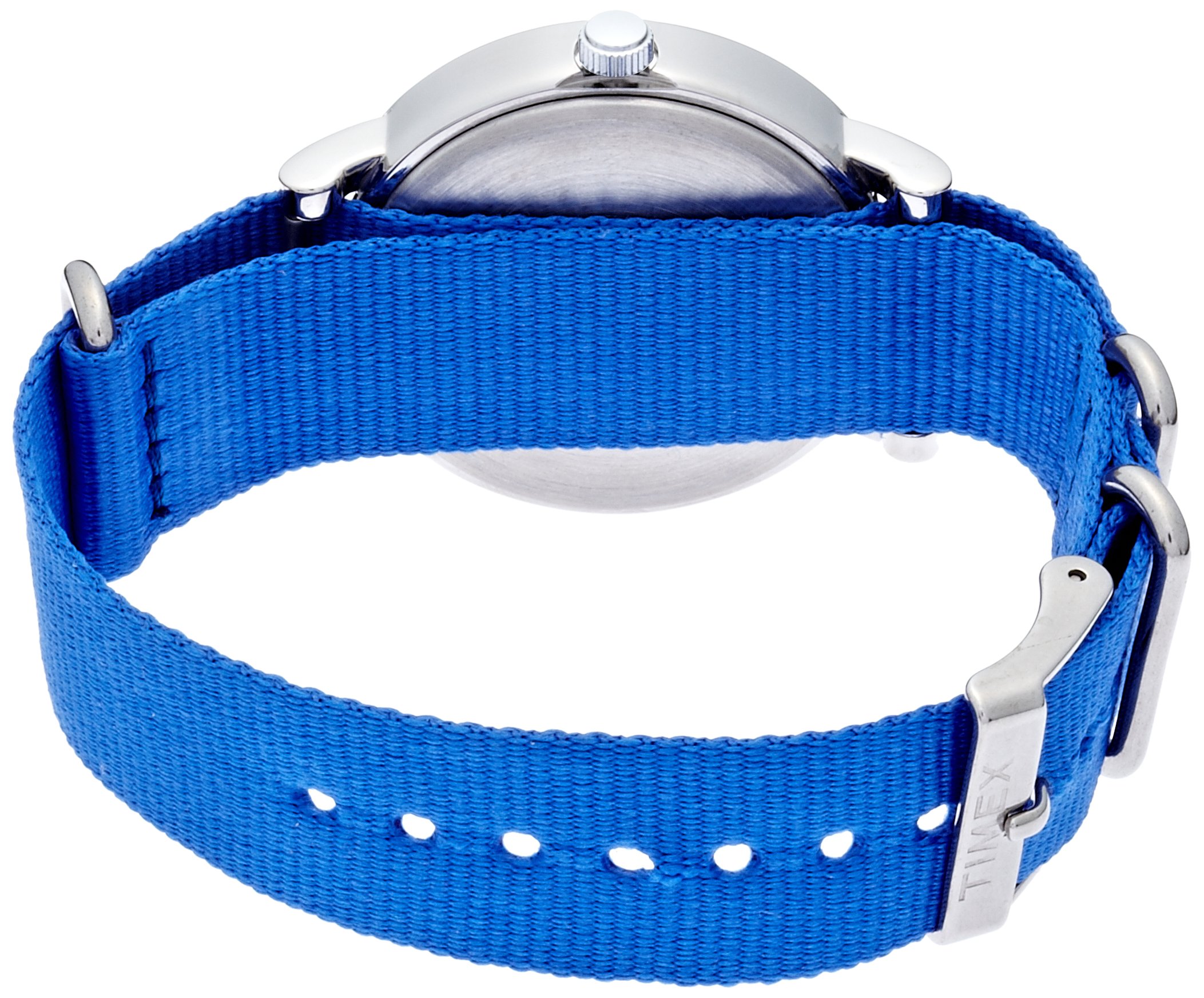 Timex Quartz Brass and Nylon Watch, Color:Blue (Model: T2P362)